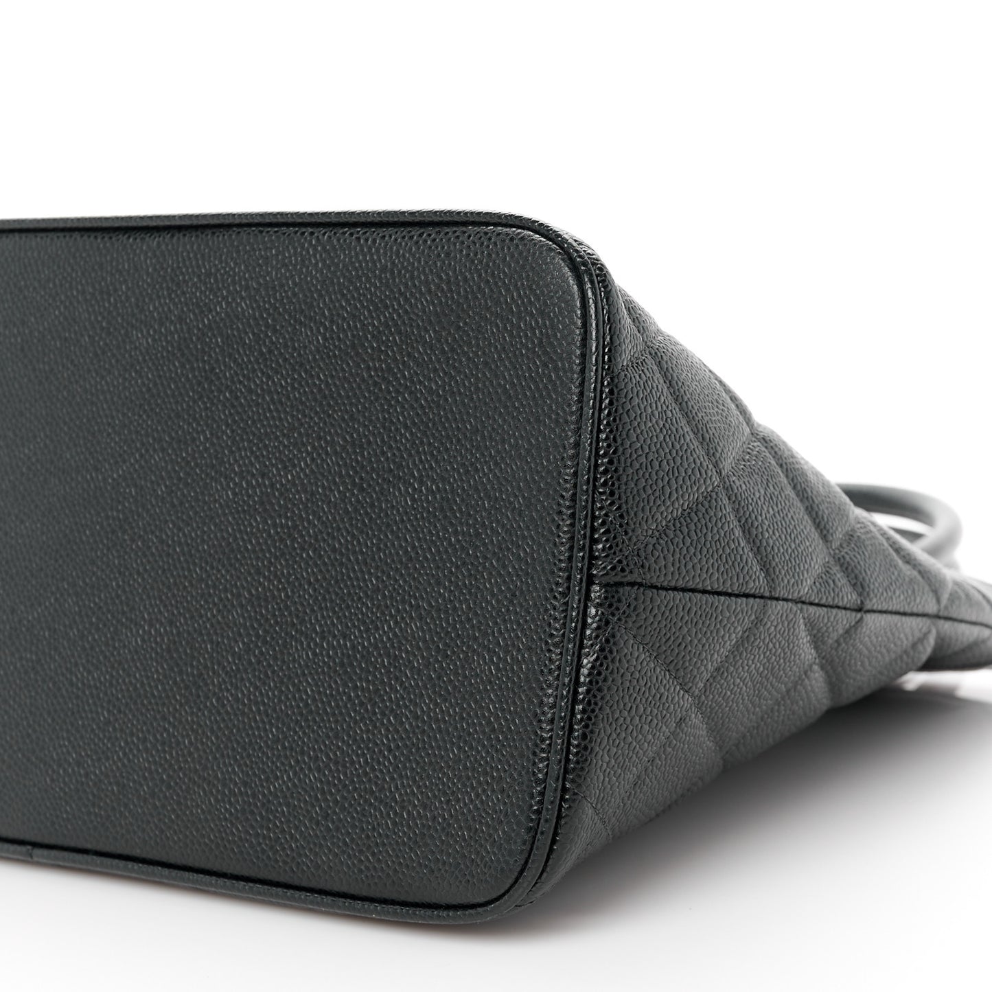 Caviar Quilted Medallion Tote Black