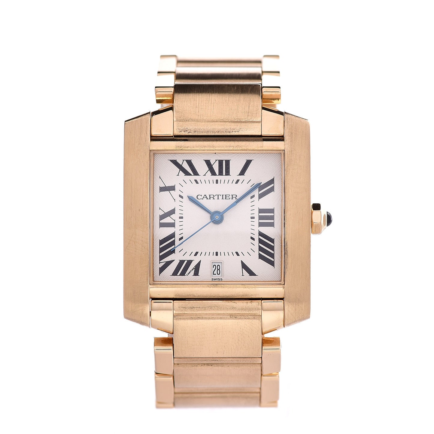 18K Yellow Gold 28mm Tank Francaise Automatic Watch