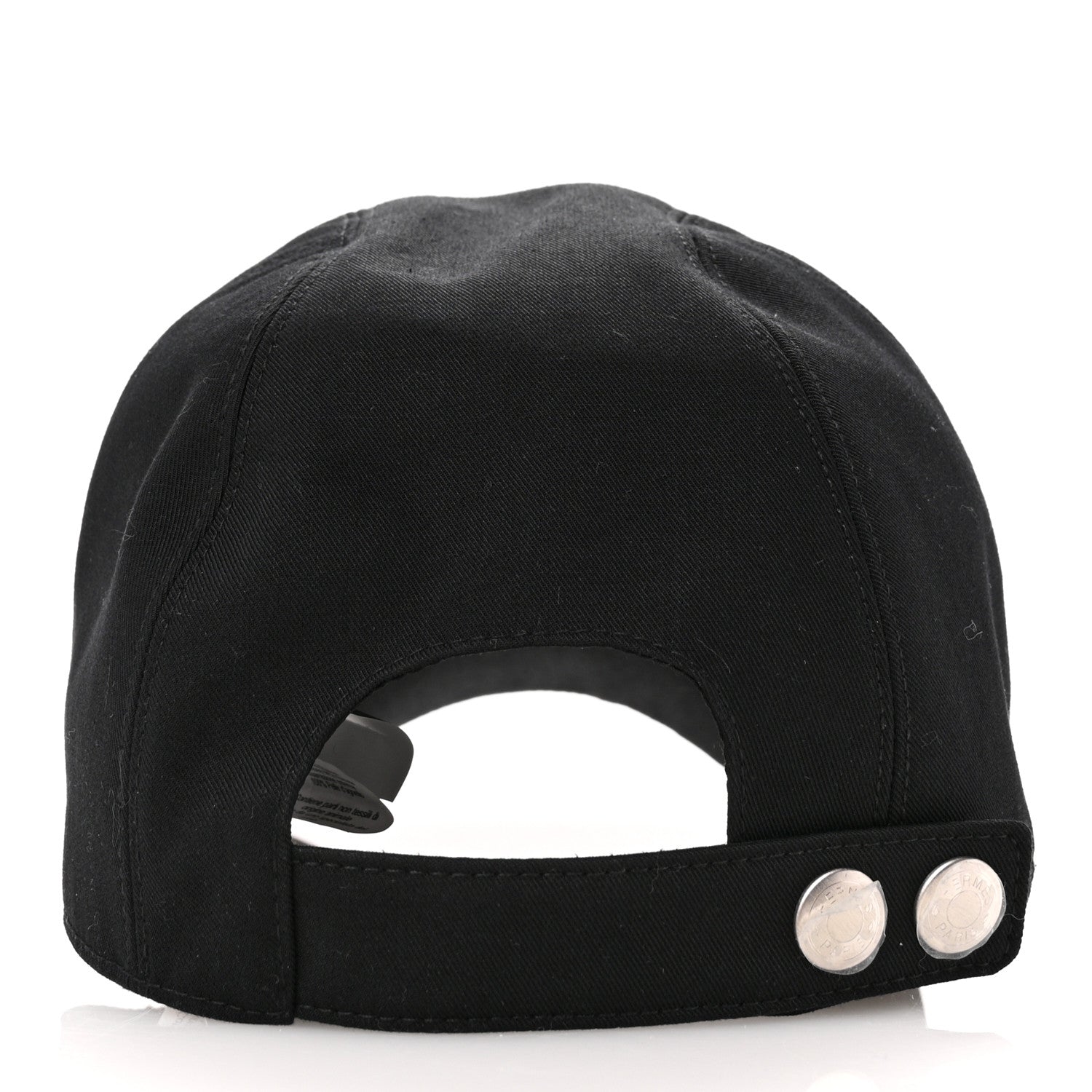 Hermes Cotton Miles H Circle Hat 58 Black 6 of 9