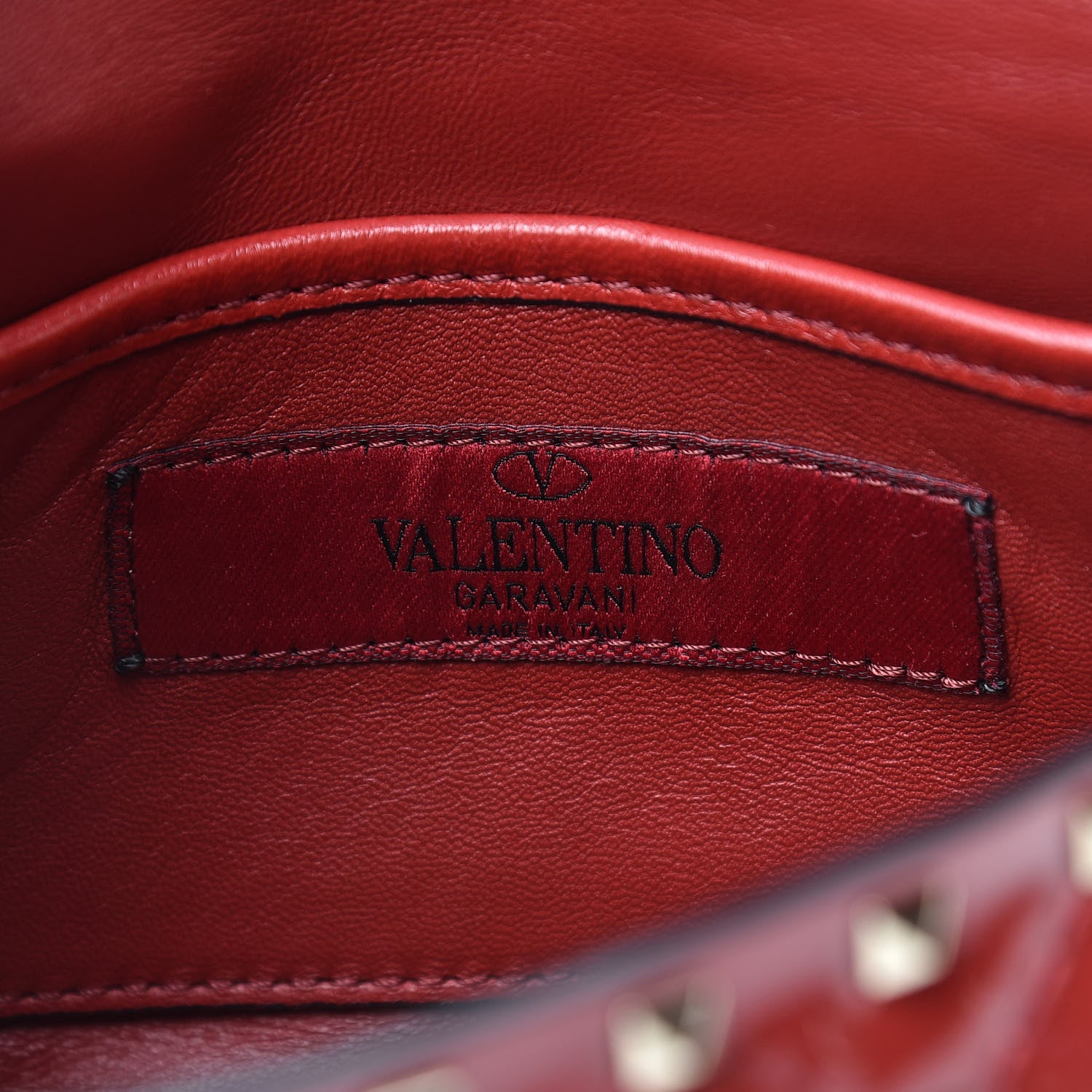 Valentino Garavani Patent Small Rockstud Spike Shoulder Bag Rosso Valentino 6 of 10