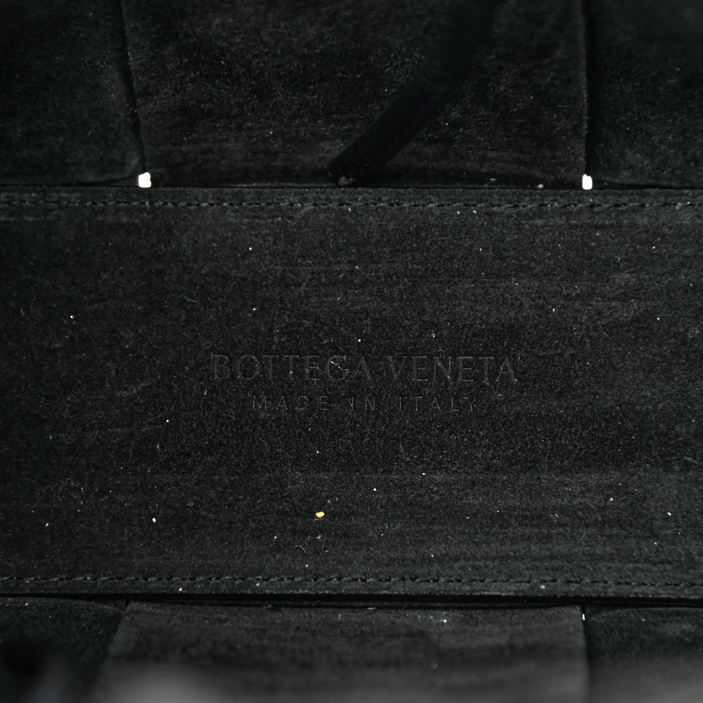 Grained Calfskin Maxi Intrecciato Mini Arco Tote Black