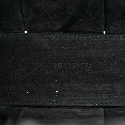 Bottega Veneta Grained Calfskin Maxi Intrecciato Mini Arco Tote Black 8 of 12