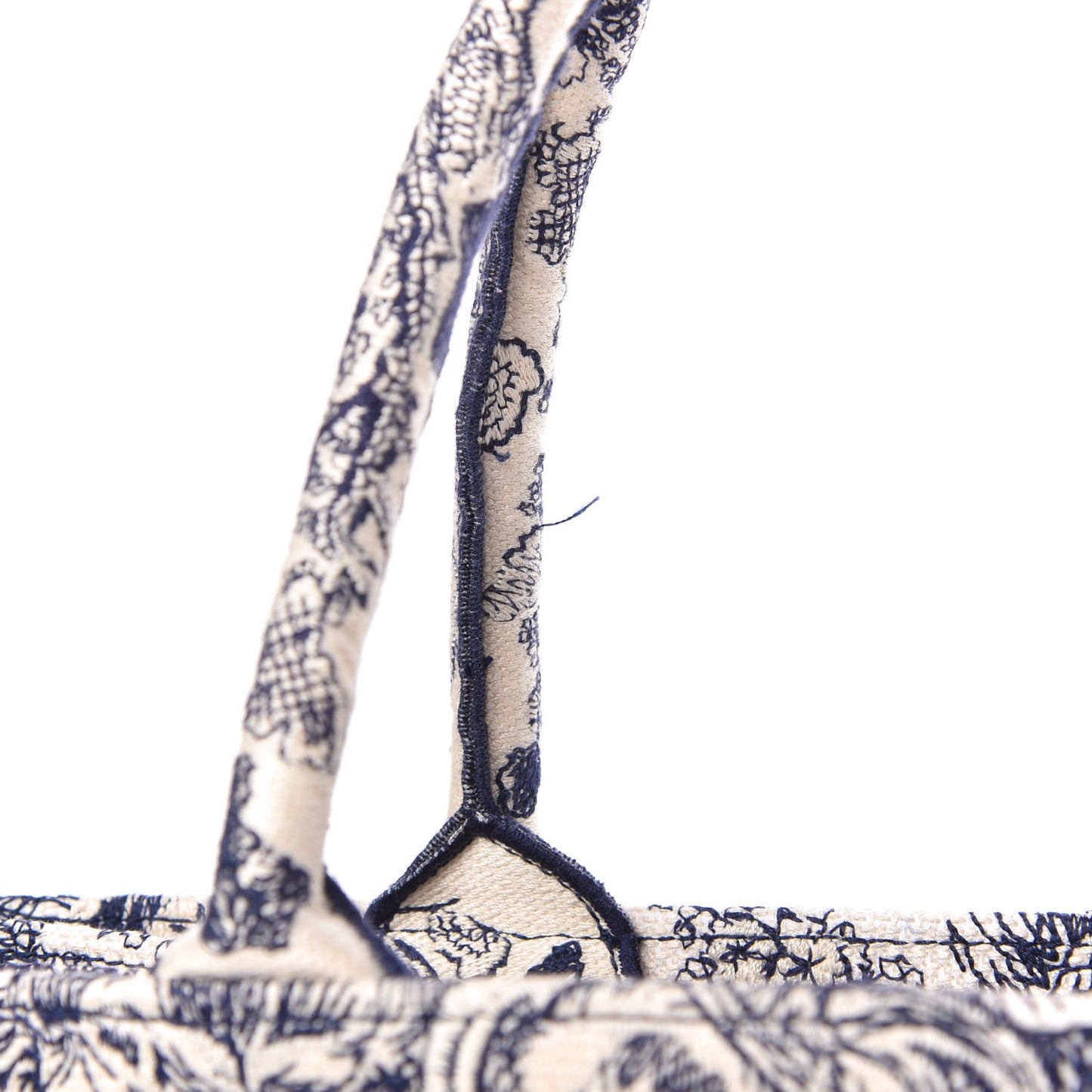 Canvas Embroidered Medium Dioriviera Toile De Jouy Book Tote Blue