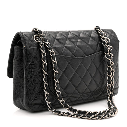 Chanel Caviar Quilted Medium Double Flap Black 3 of 13