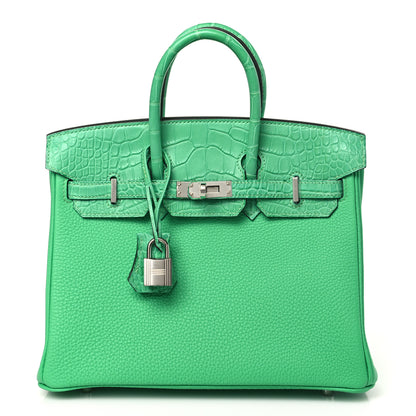 Hermes Togo Matte Alligator Birkin Touch 25 Vert Comics 1 of 10