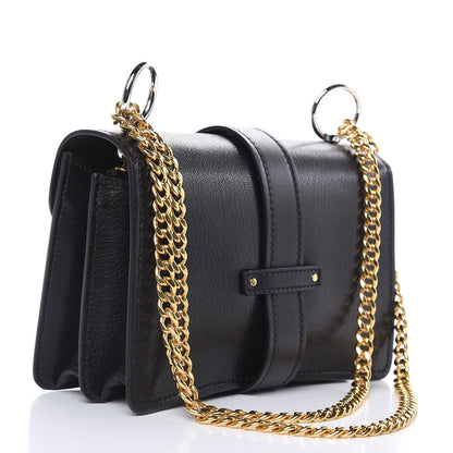 Chloe Shiny Goatskin Calfskin Aby Chain Shoulder Bag Black 3 of 9