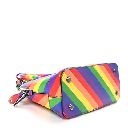 Balenciaga Smooth Calfskin Logo Rainbow S Ville Top Handle Bag Multicolor 4 of 11