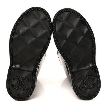 Chanel Caoutchouk CC High Boots 39 Black 6 of 10