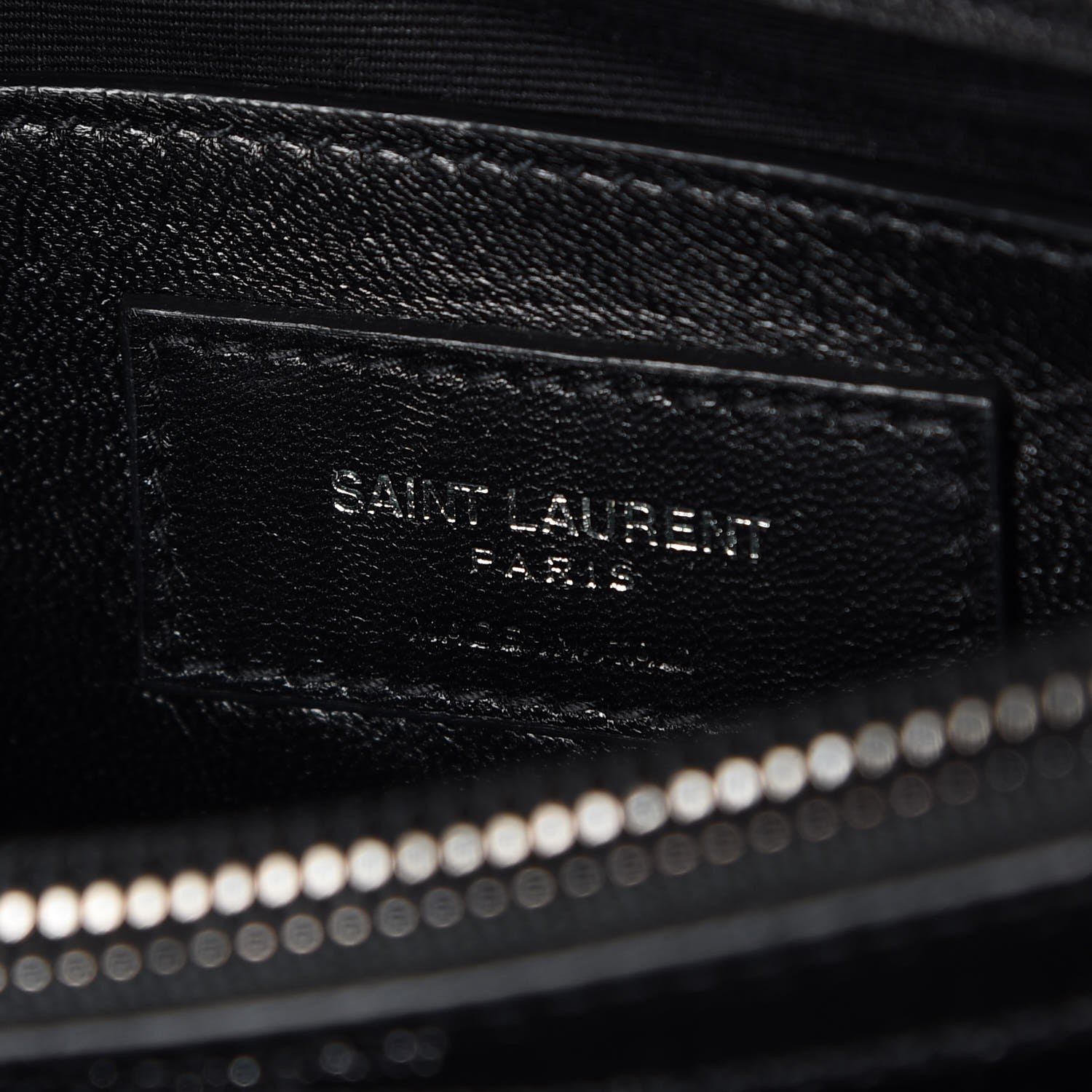 Saint Laurent Sheepskin Matelasse Chevron Monogram Medium College Bag Black 6 of 8