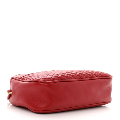 Saint Laurent Lambskin Quilted Monogram Victoire Camera Bag Rouge Eros 4 of 10