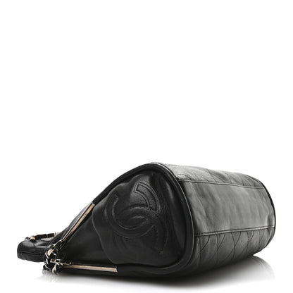 Chanel Lambskin Stitched Medium Ultimate Soft Tote Black 4 of 13