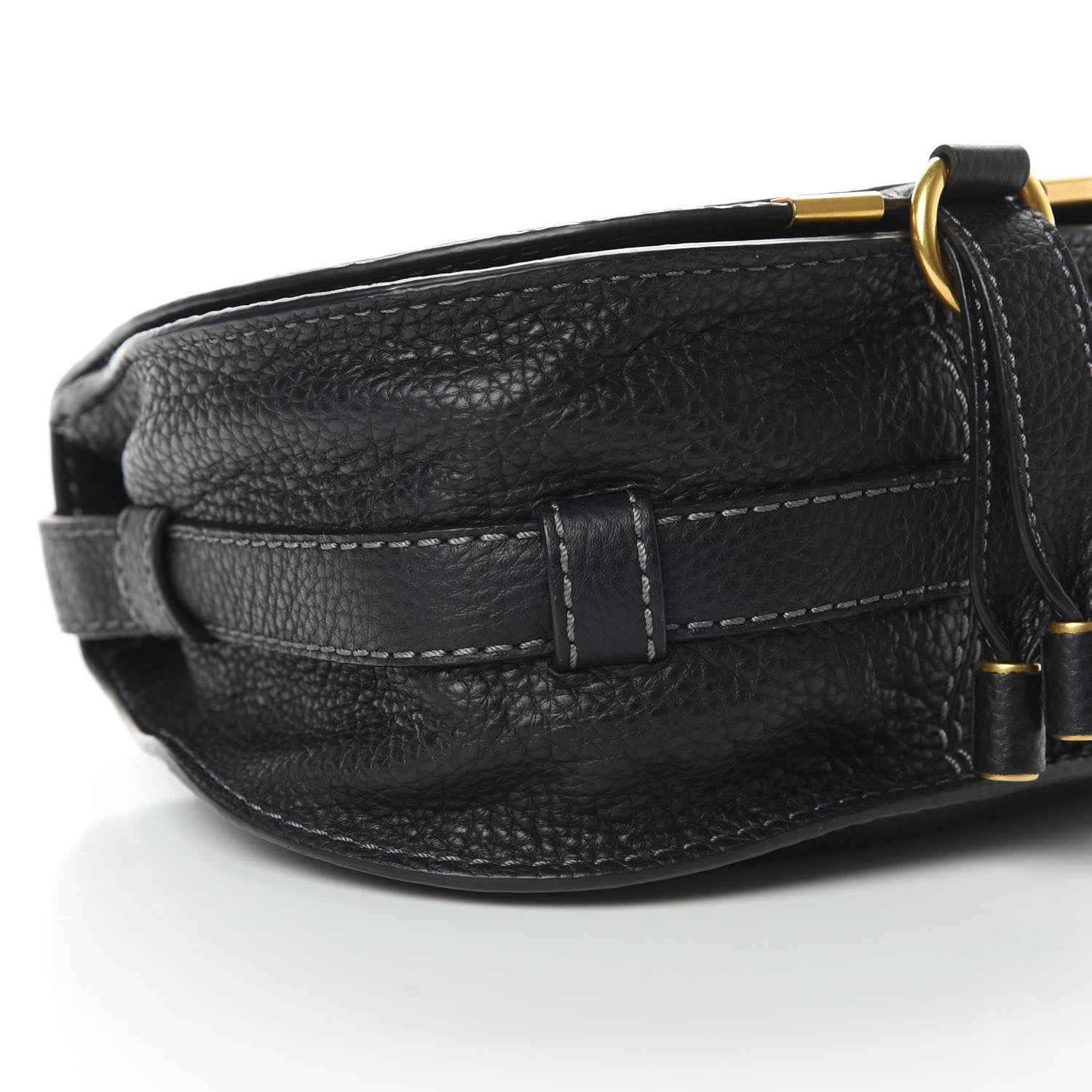 Chloe Calfskin Mini Marcie Round Crossbody Bag Black 10 of 12