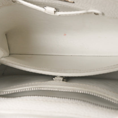 Louis Vuitton Taurillon Snakeskin Studded Capucines BB White 5 of 15