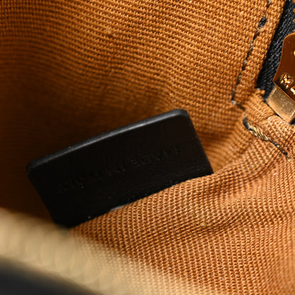 Celine Triomphe Canvas Logo Coin and Card Pouch With Hook Black 7 of 10