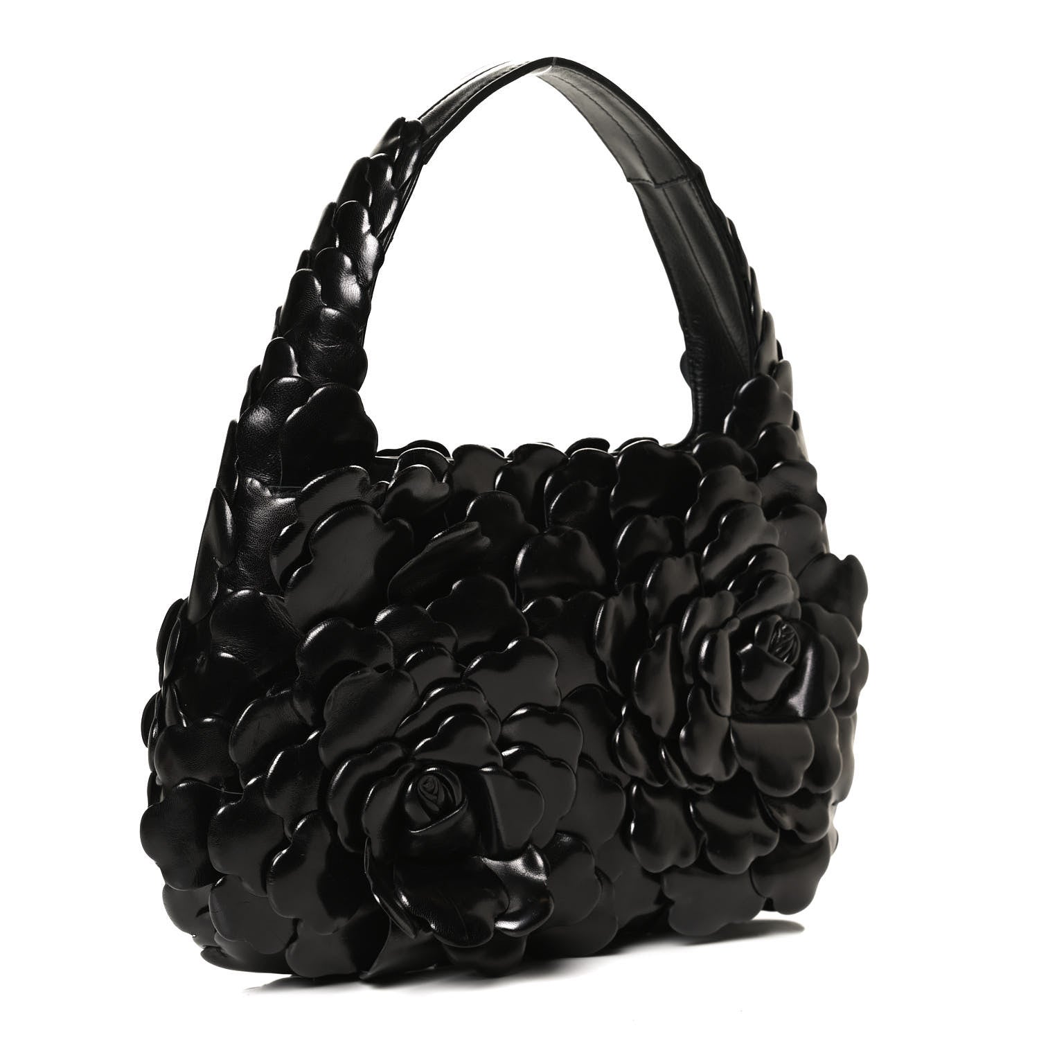 Valentino Garavani Nappa Atelier 03 Rose Edition Small Hobo Black 3 of 11
