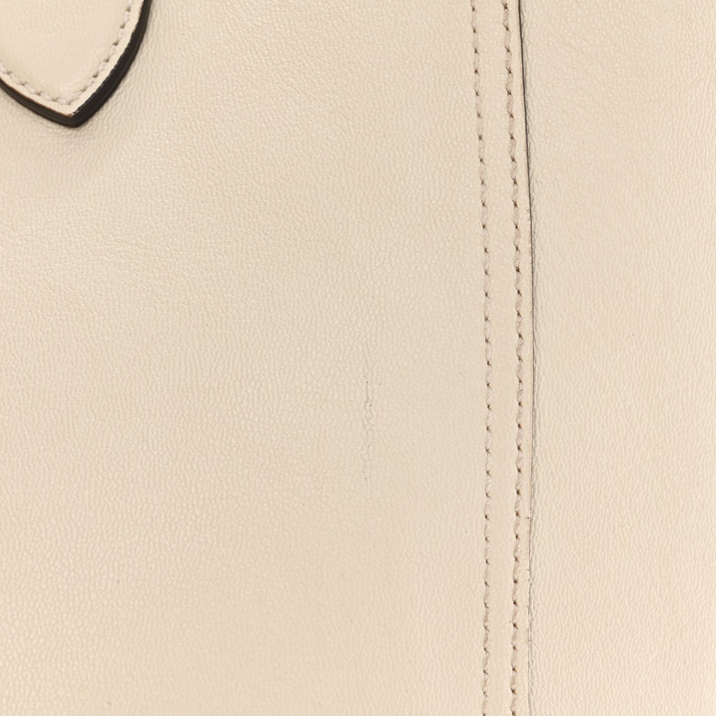 New Sakai Calfskin Lux Medium Dahlia Tote Mystic White