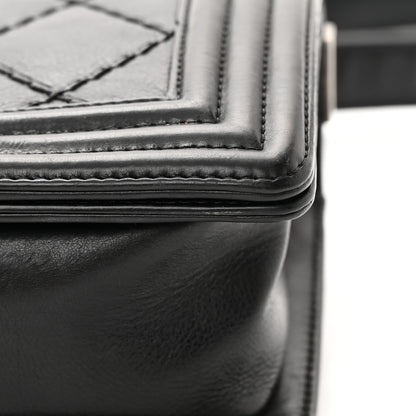 Chanel Calfskin Double Stitch Small Boy Flap Black 16 of 16