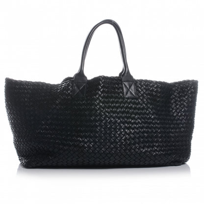 Bottega Veneta Woven Intrecciato Large Cabat Tote Black 1 of 9