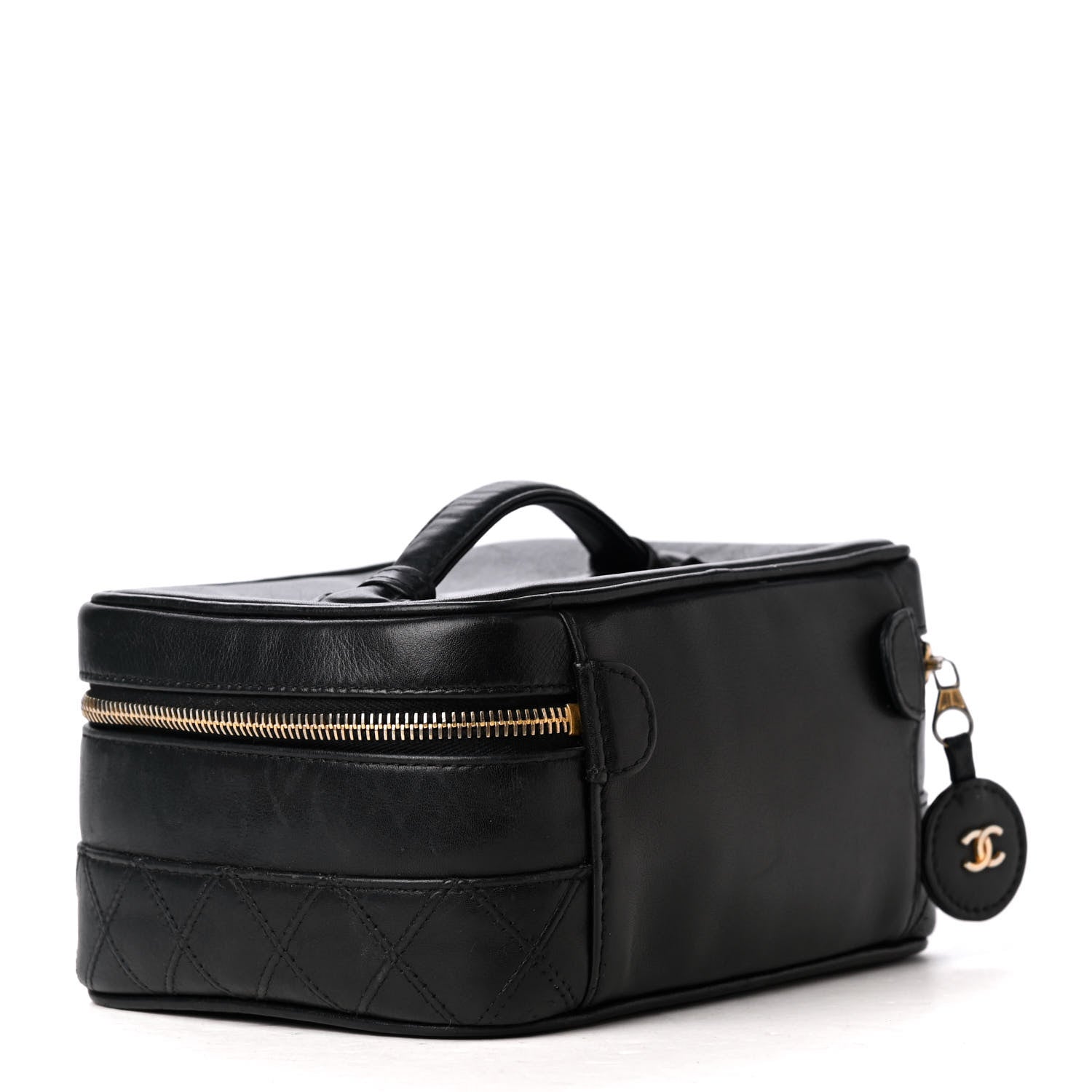 Chanel Lambskin Vanity Cosmetic Case Black 2 of 5
