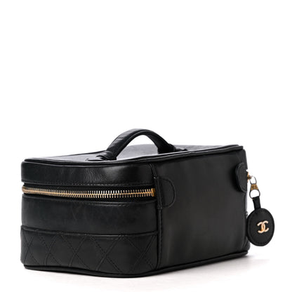 Chanel Lambskin Vanity Cosmetic Case Black 2 of 5
