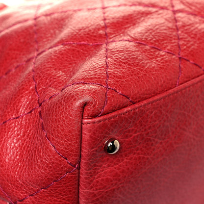 Chanel Glazed Calfskin Large On The Road Tote Red 10 of 16
