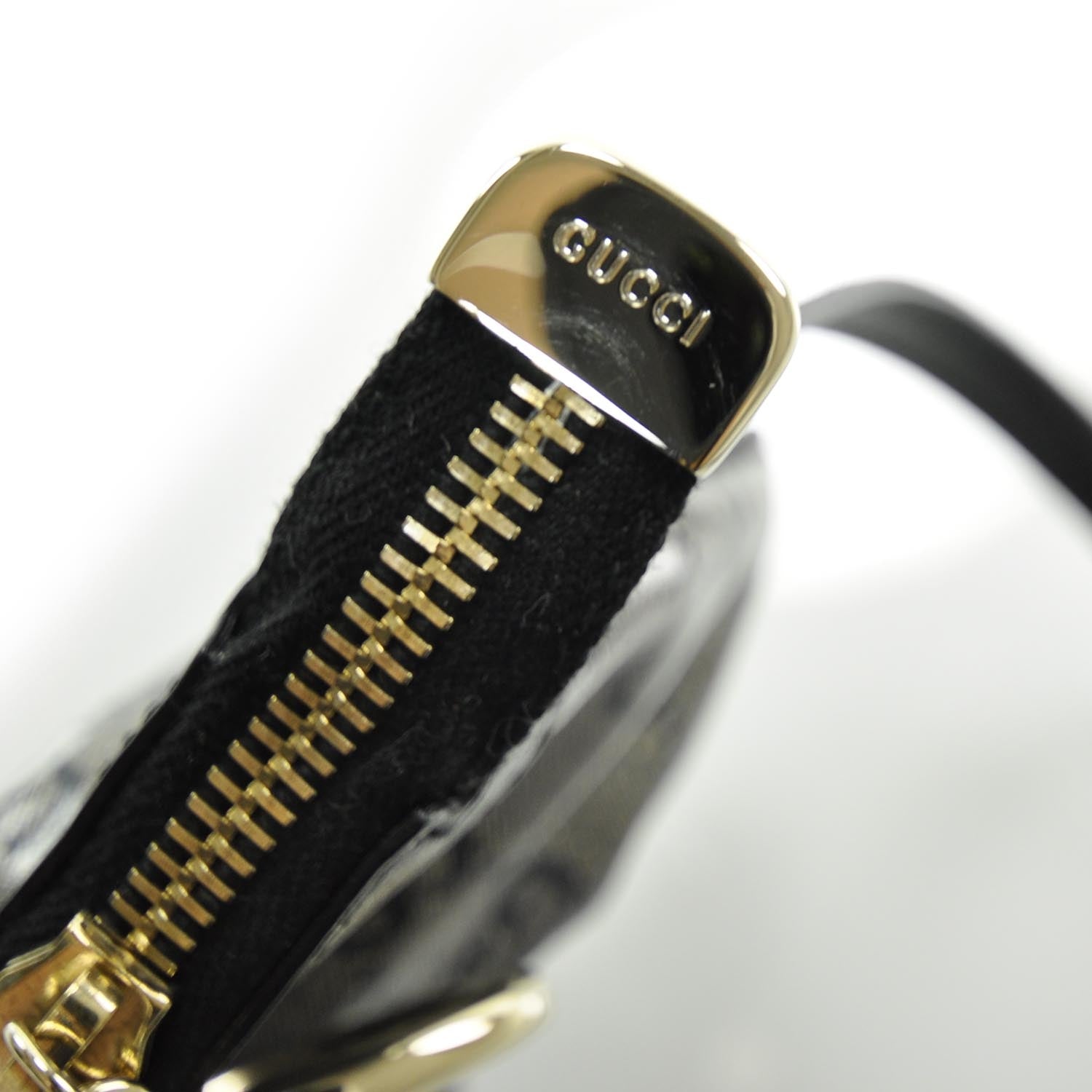 Gucci Crystal Monogram Small Flat Messenger Crossbody Navy 9 of 11