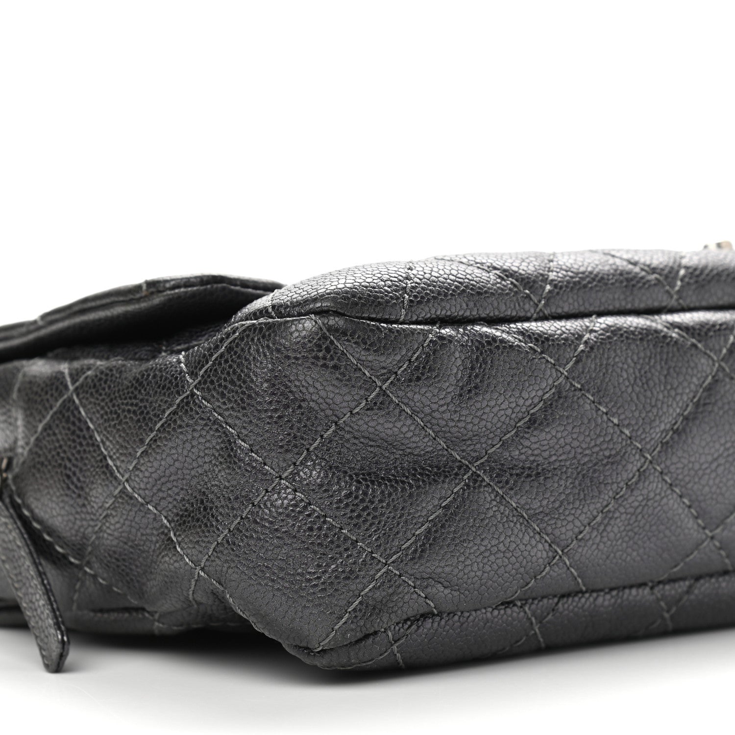 Chanel Iridescent Caviar Quilted Large Chic Flap Grey 7 of 8
