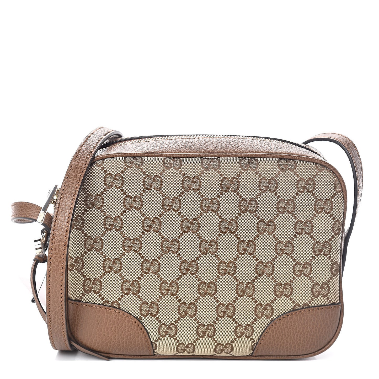 Monogram Mini Bree Messenger Bag Beige Tabacco