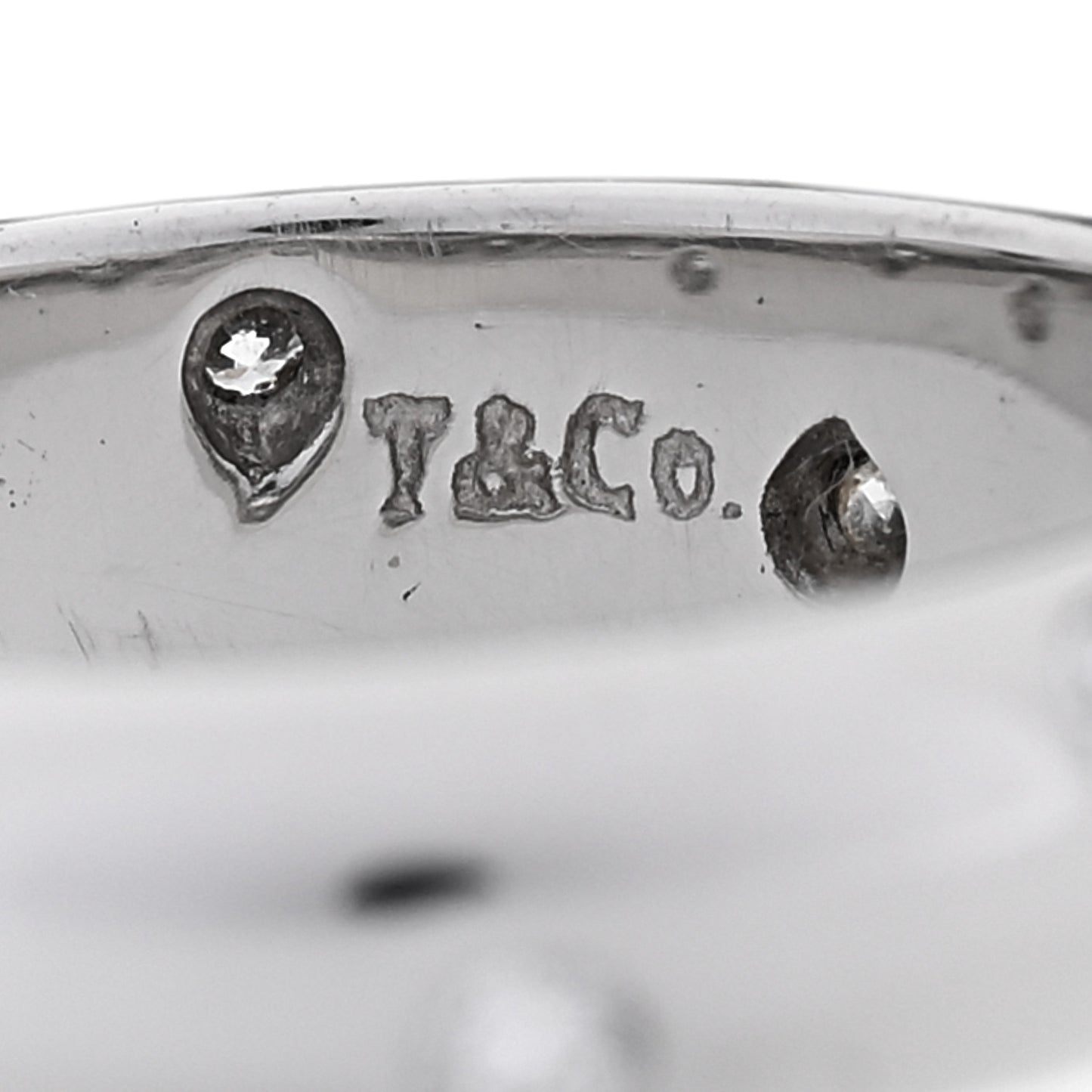 Platinum Diamond 4mm Etoile Band Ring 47 4.25
