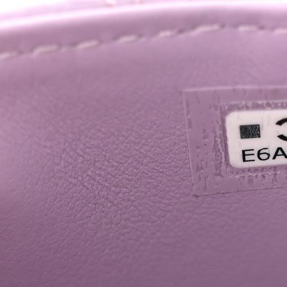 Chanel Shiny Aged Calfskin Quilted Mini Nano Kelly Shopper Lilac 7 of 11