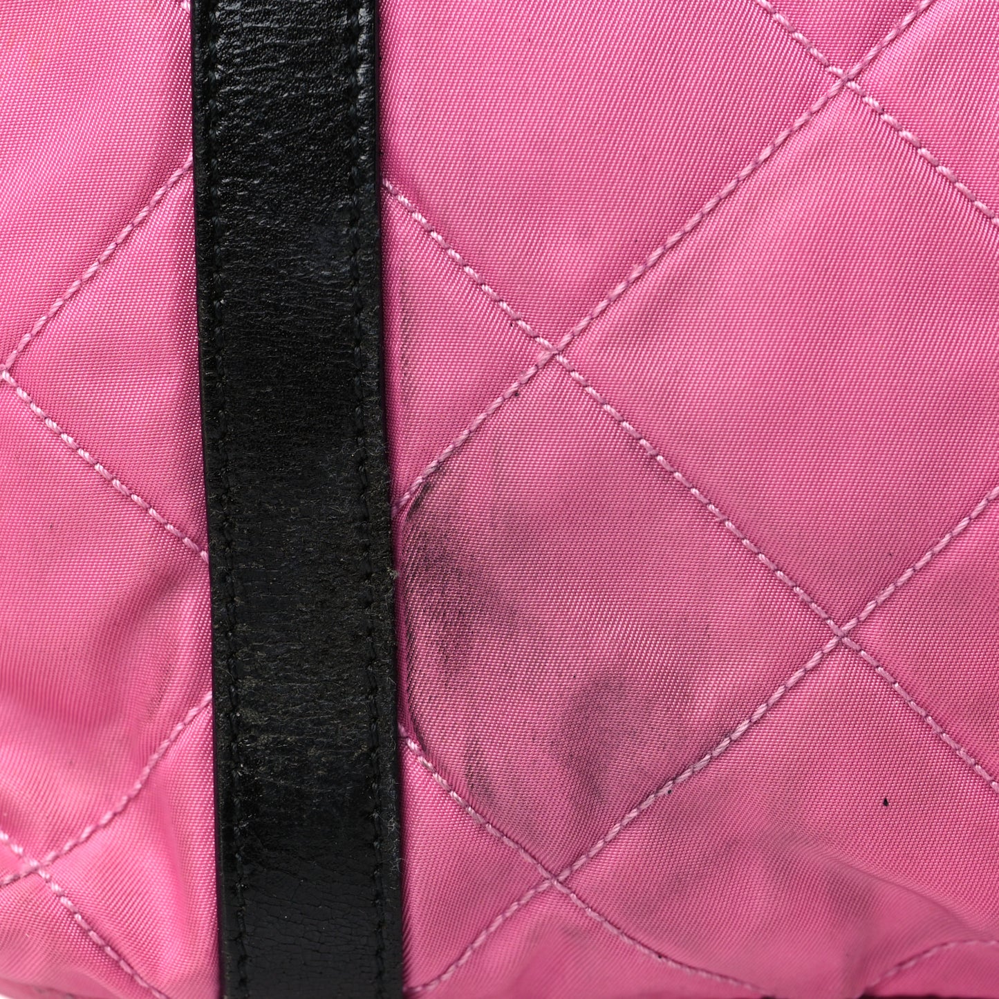 Tessuto Nylon Quilted Shoulder Bag Begonia