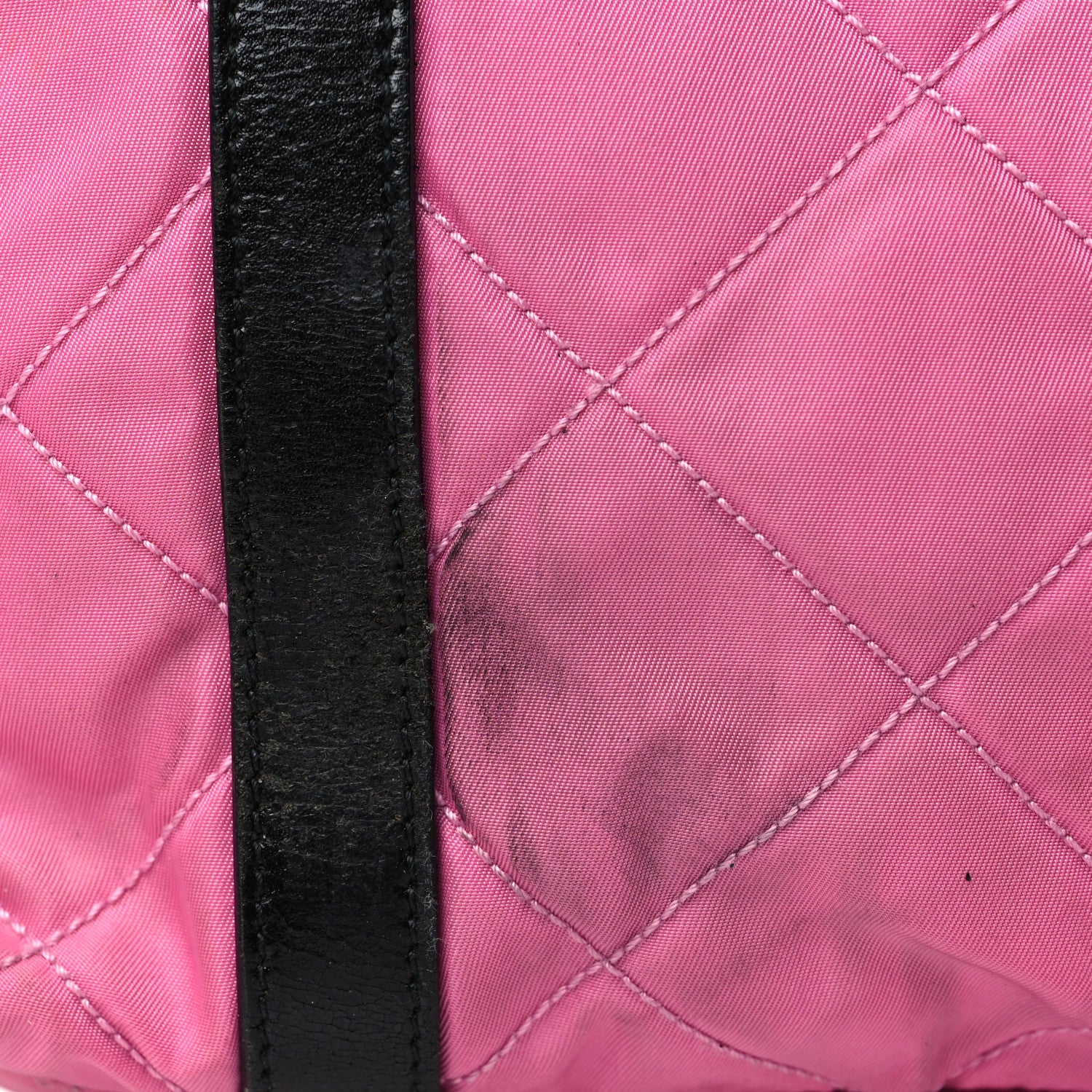 Prada Tessuto Nylon Quilted Shoulder Bag Begonia 9 of 11