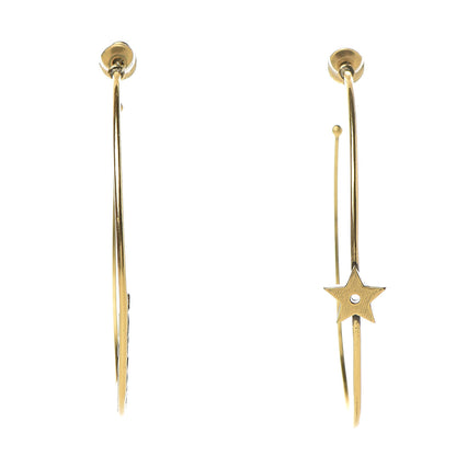 Christian Dior Metal J'Adior Hoop Earrings Aged Gold 1 of 4