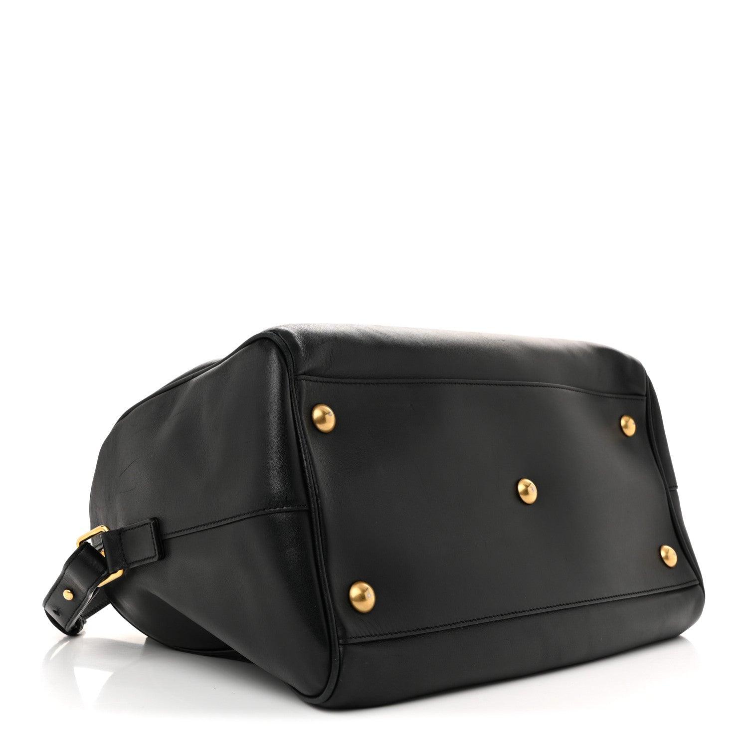 Saint Laurent Calfskin Classic Duffle 6 Black 4 of 13