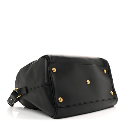 Saint Laurent Calfskin Classic Duffle 6 Black 4 of 13