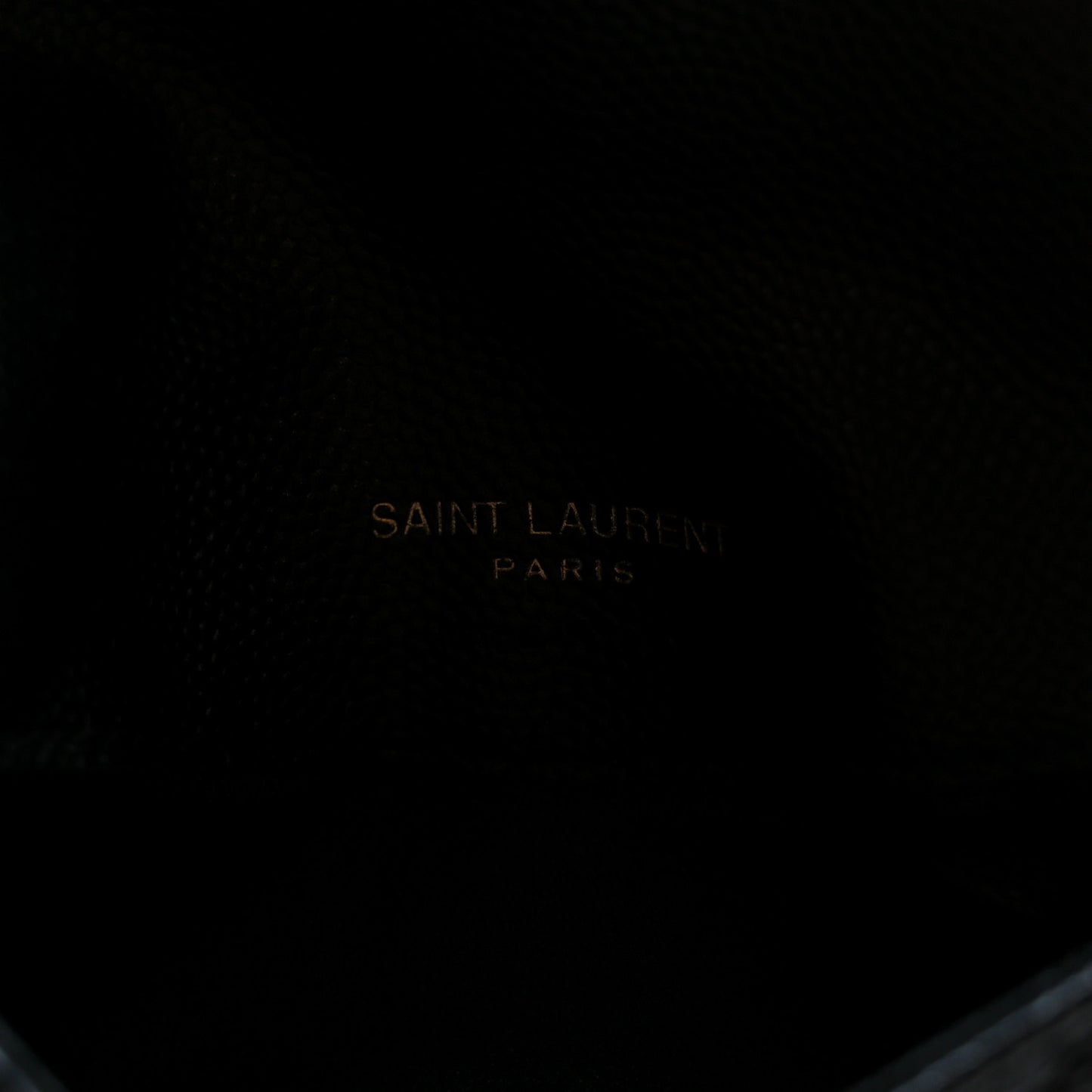 Grain De Poudre Matelasse Chevron Monogram Compact Wallet Black