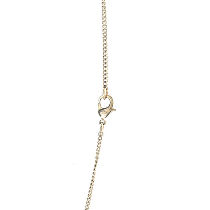 Chanel Pearl Crystal CC Pendant Necklace Gold 5 of 6