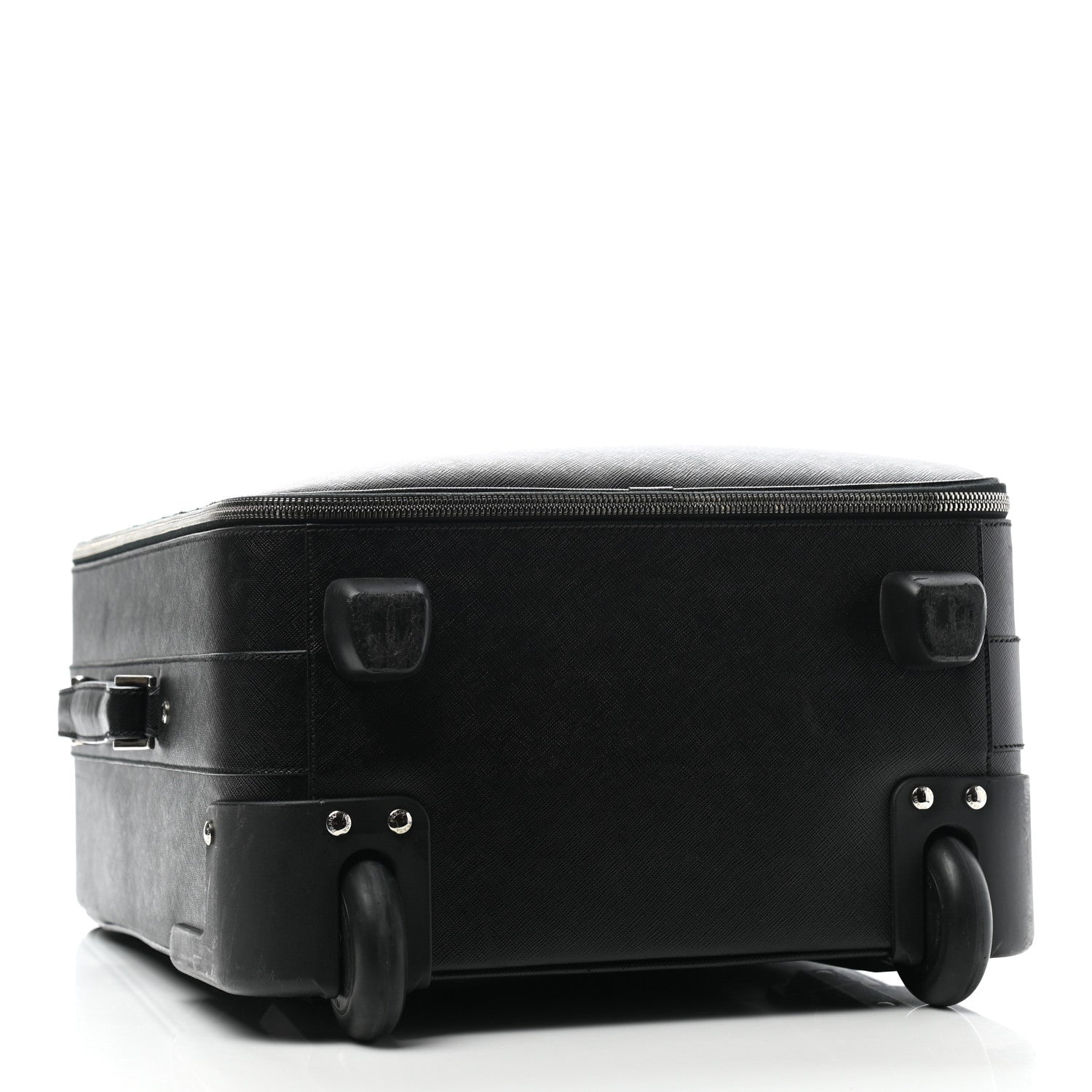 Prada Saffiano Rolling Suitcase Black 3 of 12