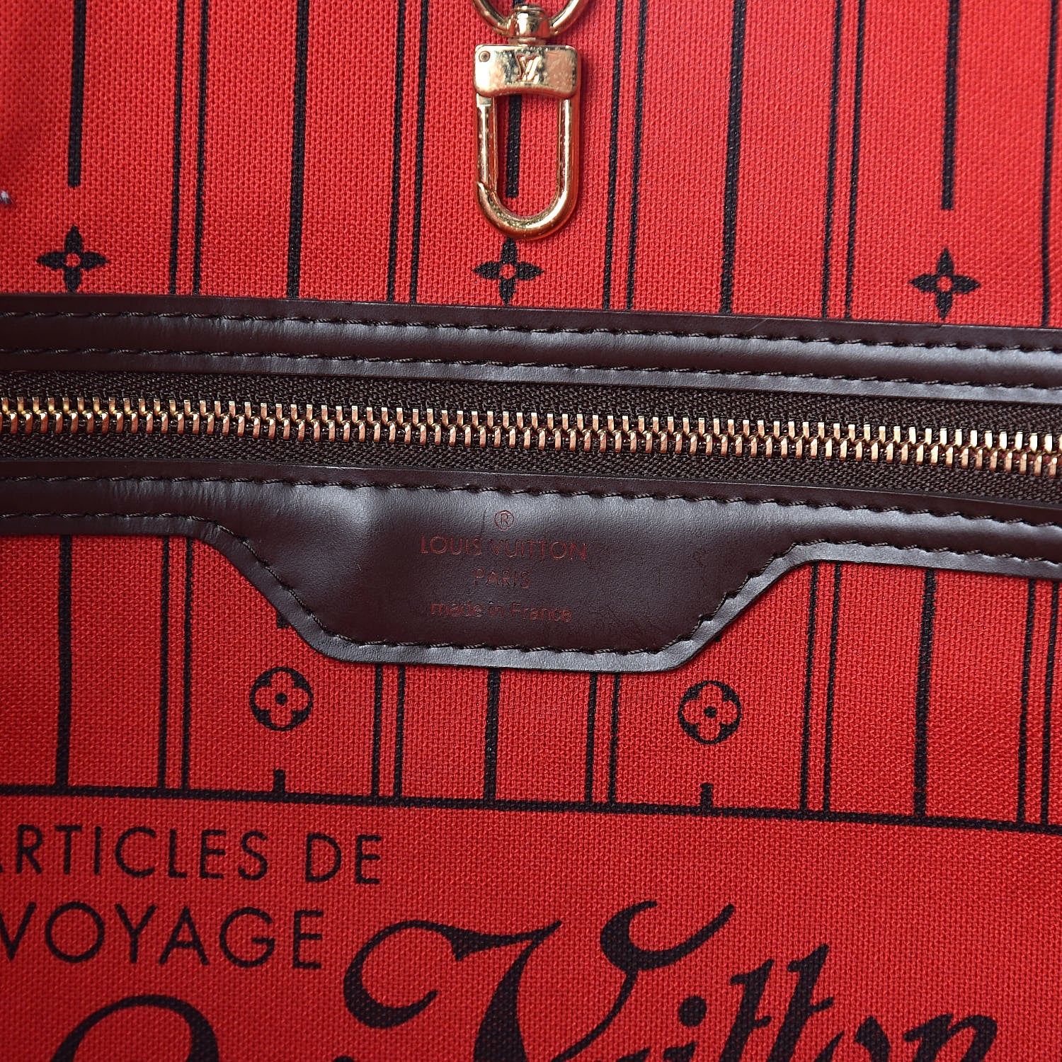 Louis Vuitton Damier Ebene Neverfull GM 6 of 10