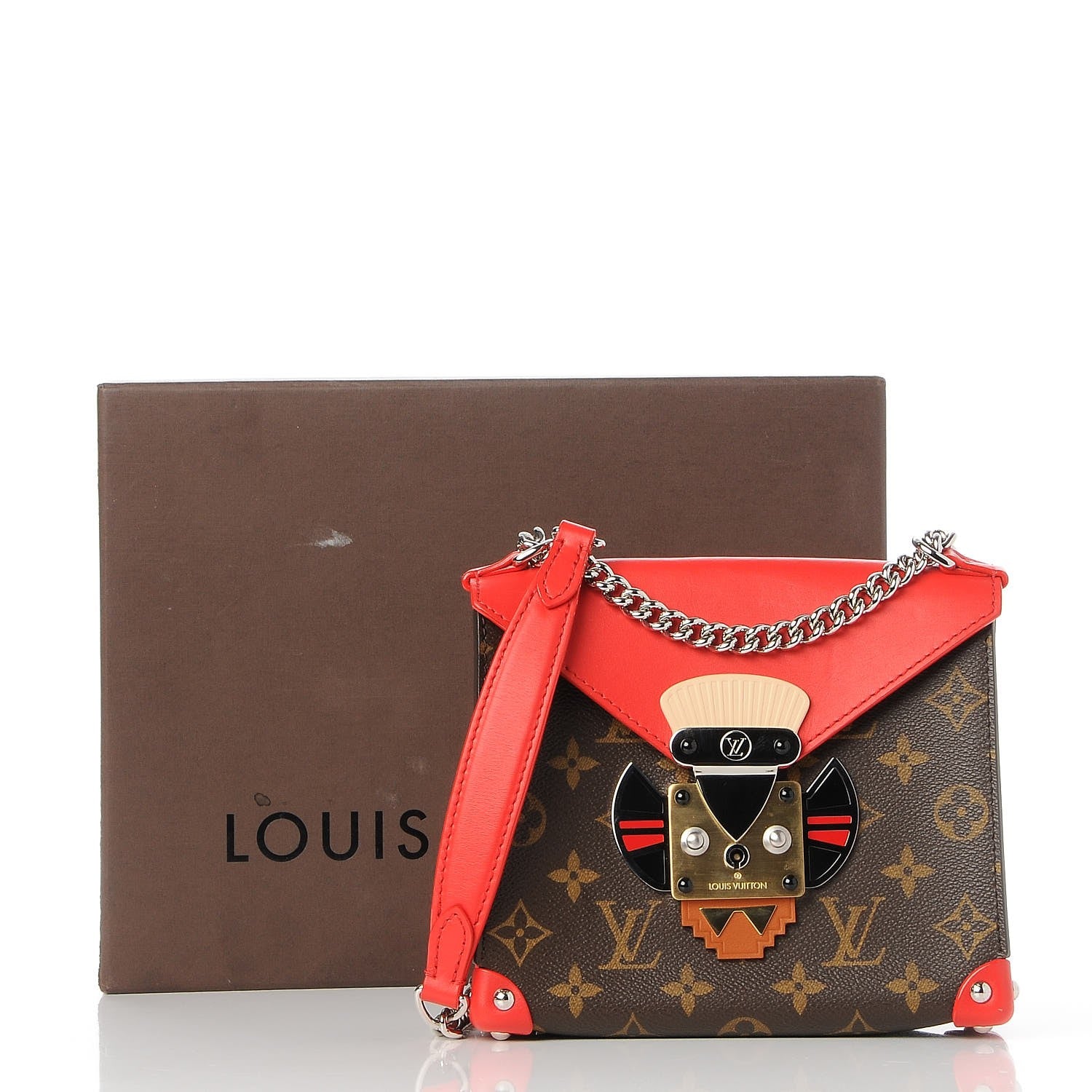 Louis Vuitton Monogram Pochette Mask PM Rouge 8 of 8