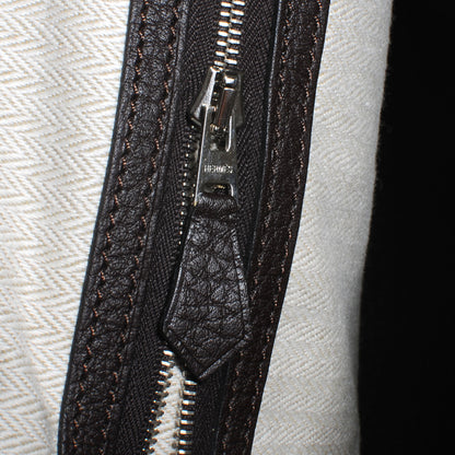 Hermes Fjord Garden Party Tote 36 MM Marron Fonce 5 of 7