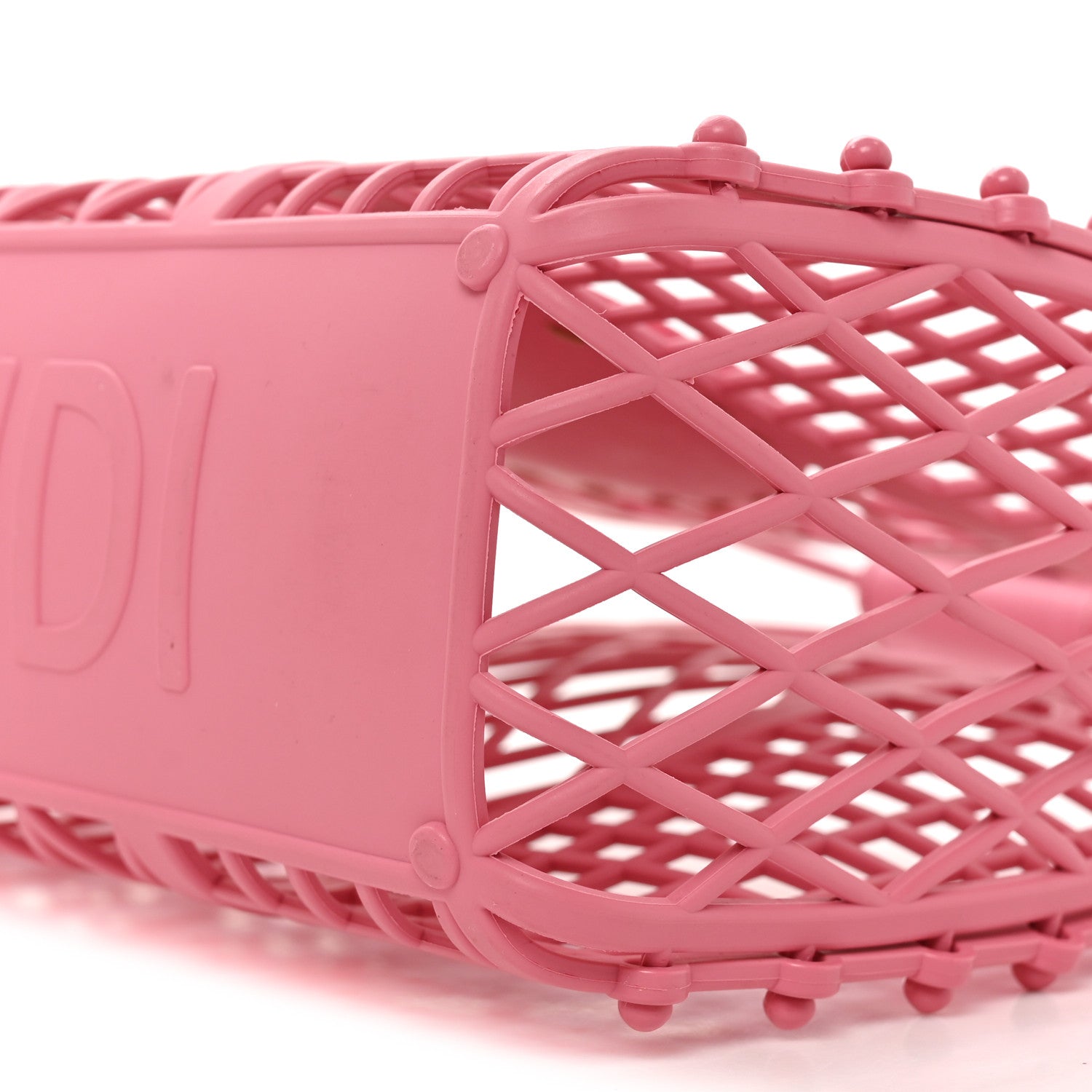 Fendi Recycled Plastic Vitello Liberty Matte Small Fendi Basket Rosa 11 of 11
