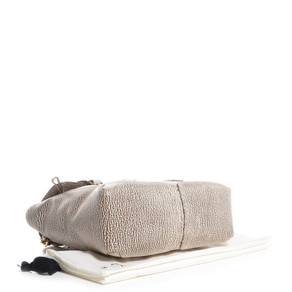 3.1 Phillip Lim 3.1 Shark Embossed Leather Medium Pashli Satchel Antique White Military 4 of 10