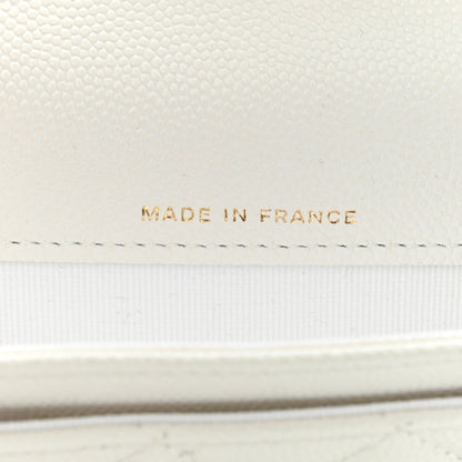 Chanel Caviar Quilted Flap Card Holder Wallet White 7 of 10