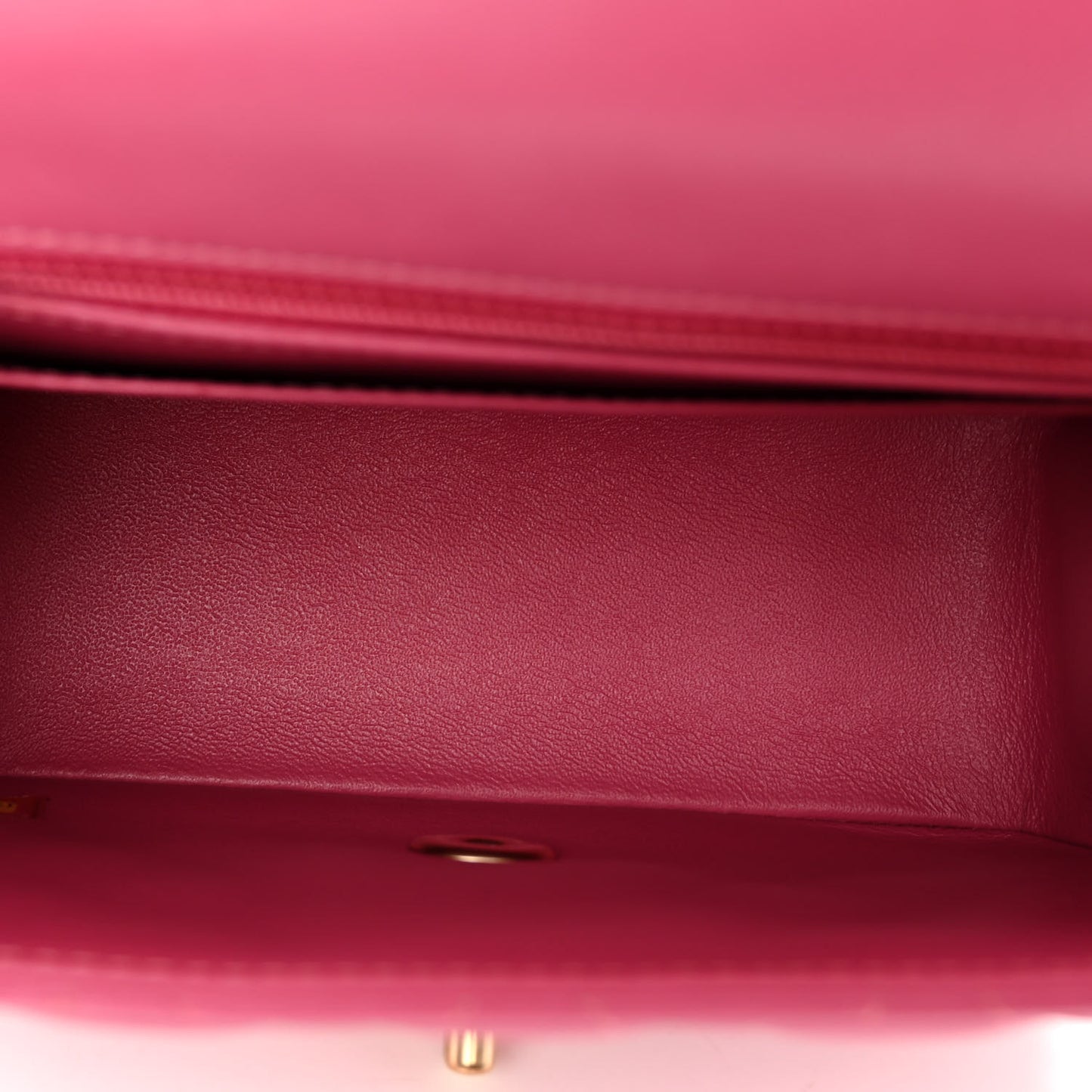 Lambskin Quilted Mini Square Flap Pink