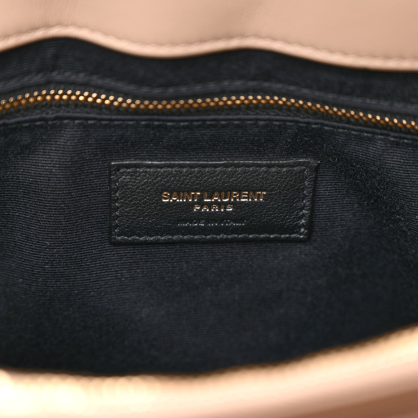 Calfskin Y Quilted Monogram Medium Loulou Chain Satchel Nude Powder
