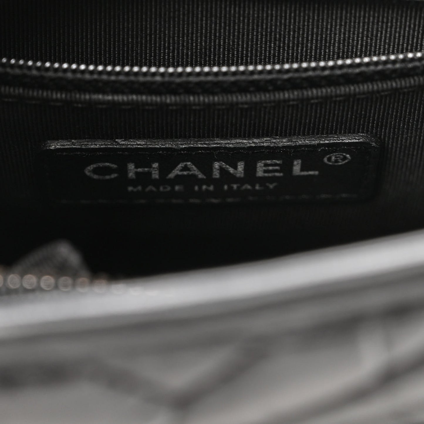 Aged Calfskin Chevron Quilted Small Gabrielle Hobo So Black
