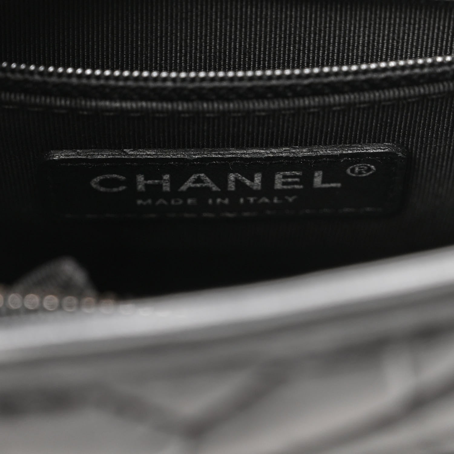 Chanel Aged Calfskin Chevron Quilted Small Gabrielle Hobo So Black 6 of 10