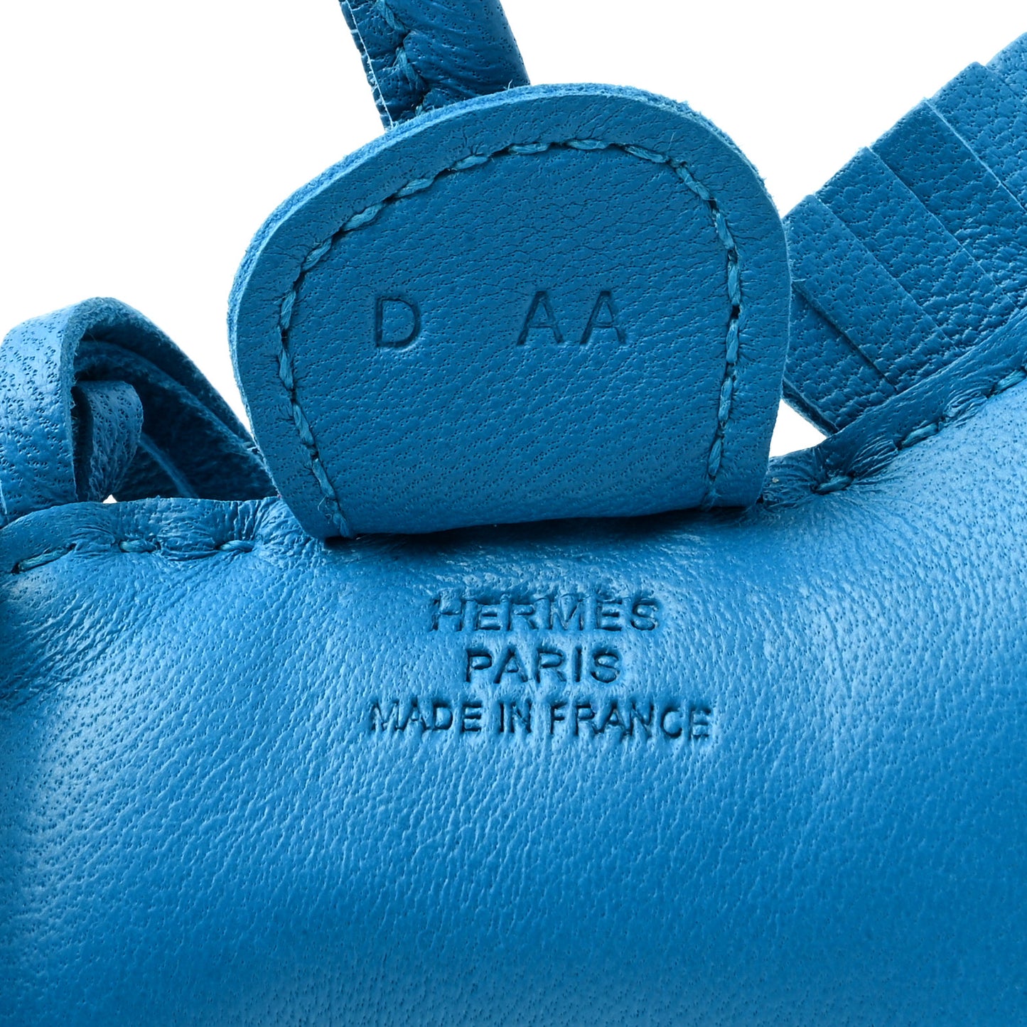 Milo Lambskin Grigri Rodeo Horse Bag Charm PM Bleu Zanzibar