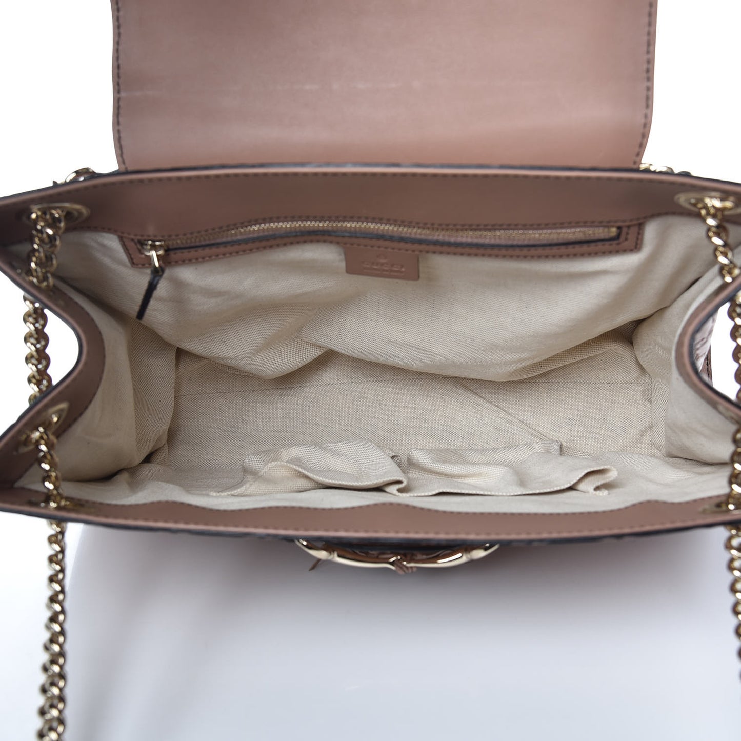 Guccissima Large Emily Chain Shoulder Bag Camelia